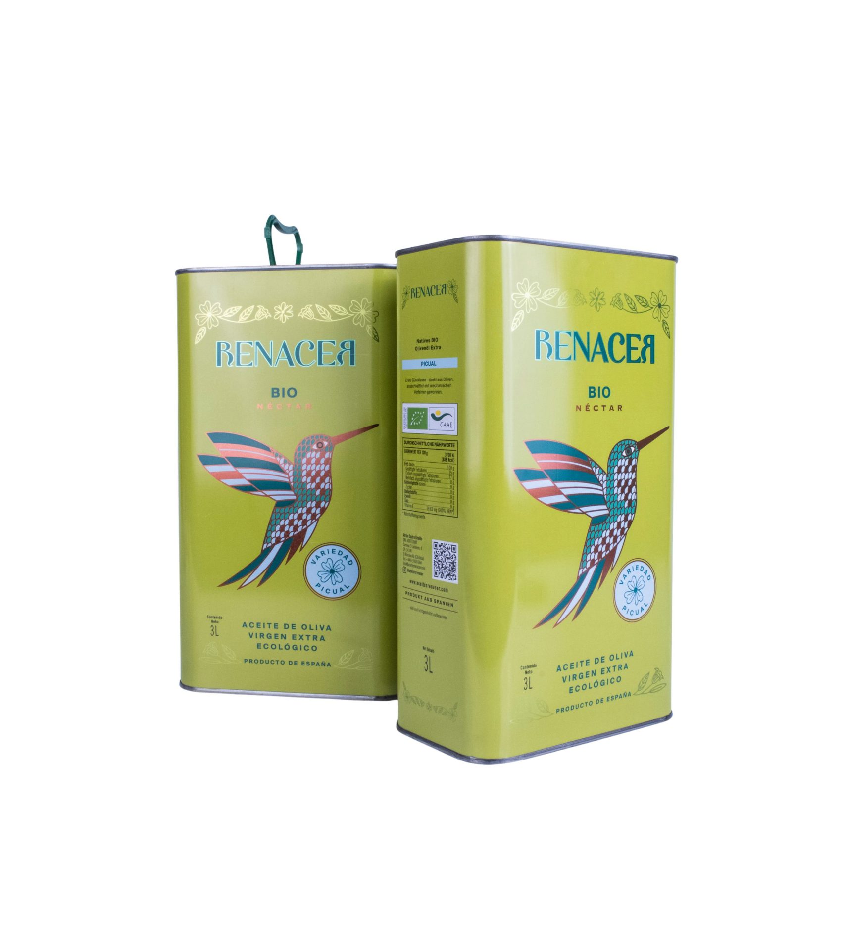 Aceite de Oliva Virgen Extra Bio Pack 2 Latas de 3 Litros